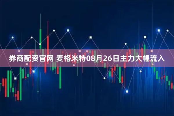 券商配资官网 麦格米特08月26日主力大幅流入