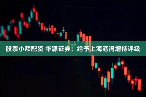 股票小额配资 华源证券：给予上海港湾增持评级