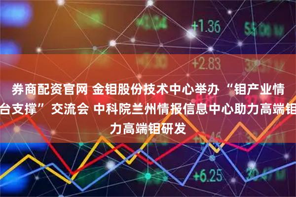 券商配资官网 金钼股份技术中心举办 “钼产业情报平台支撑” 交流会 中科院兰州情报信息中心助力高端钼研发