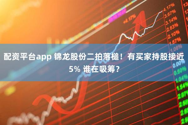 配资平台app 锦龙股份二拍落槌！有买家持股接近5% 谁在吸筹？